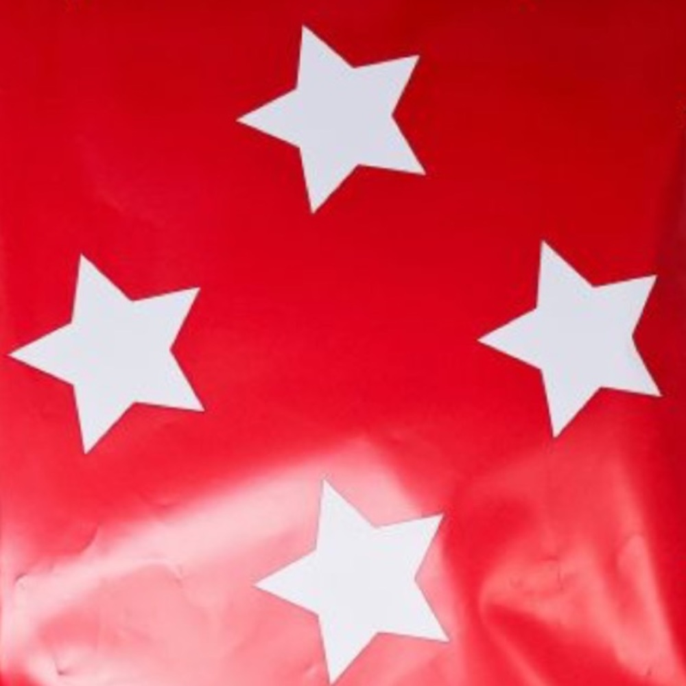 25 10X13 Red and White Star Poly Mailers PRICEFIRM - Picture 5 of 6